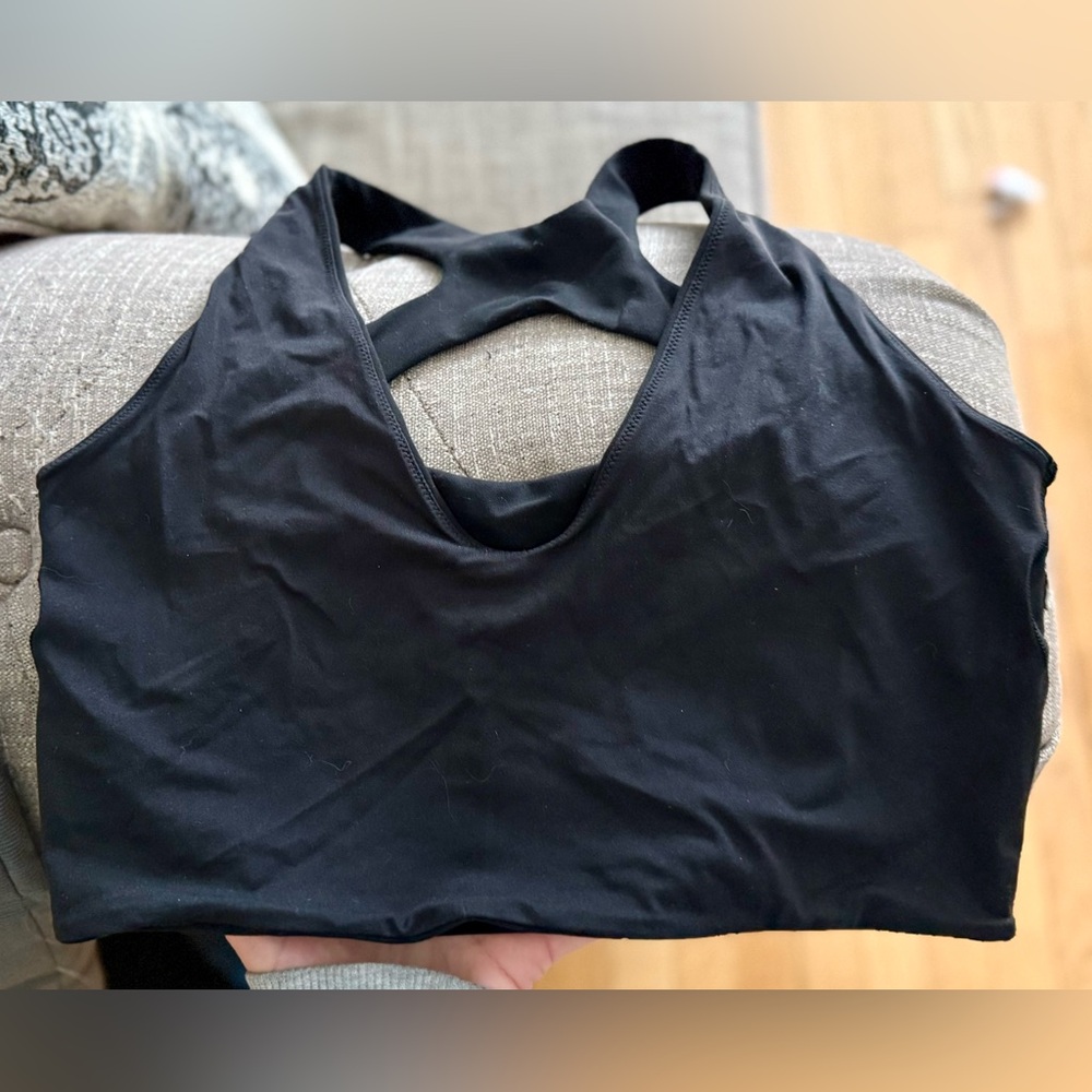 Lululemon Align Black V-Neck Bra, Size 10